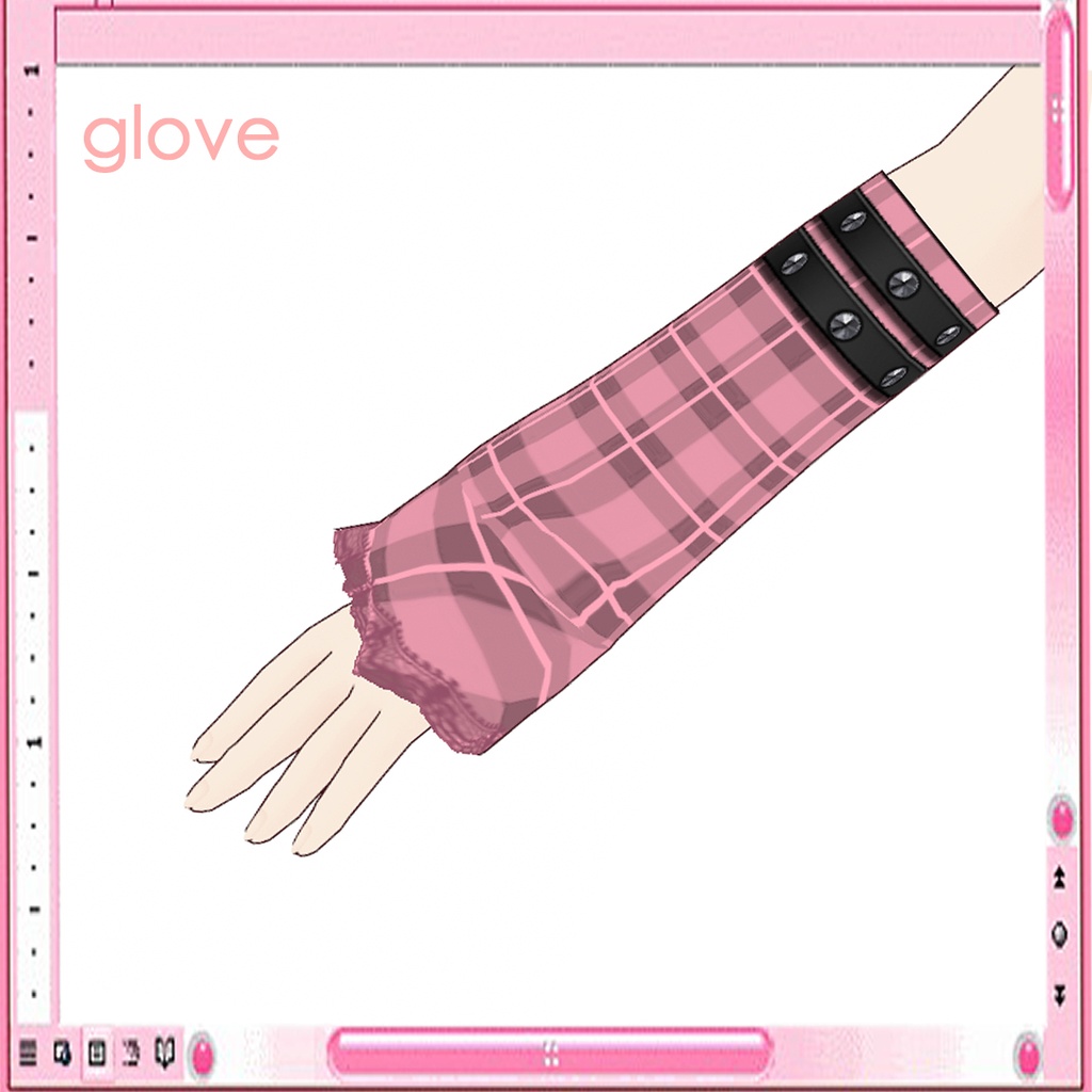 【#VRoid】地雷系Y 2 Kワンピースセット【女性用】【正式版対応済】VRoid texture