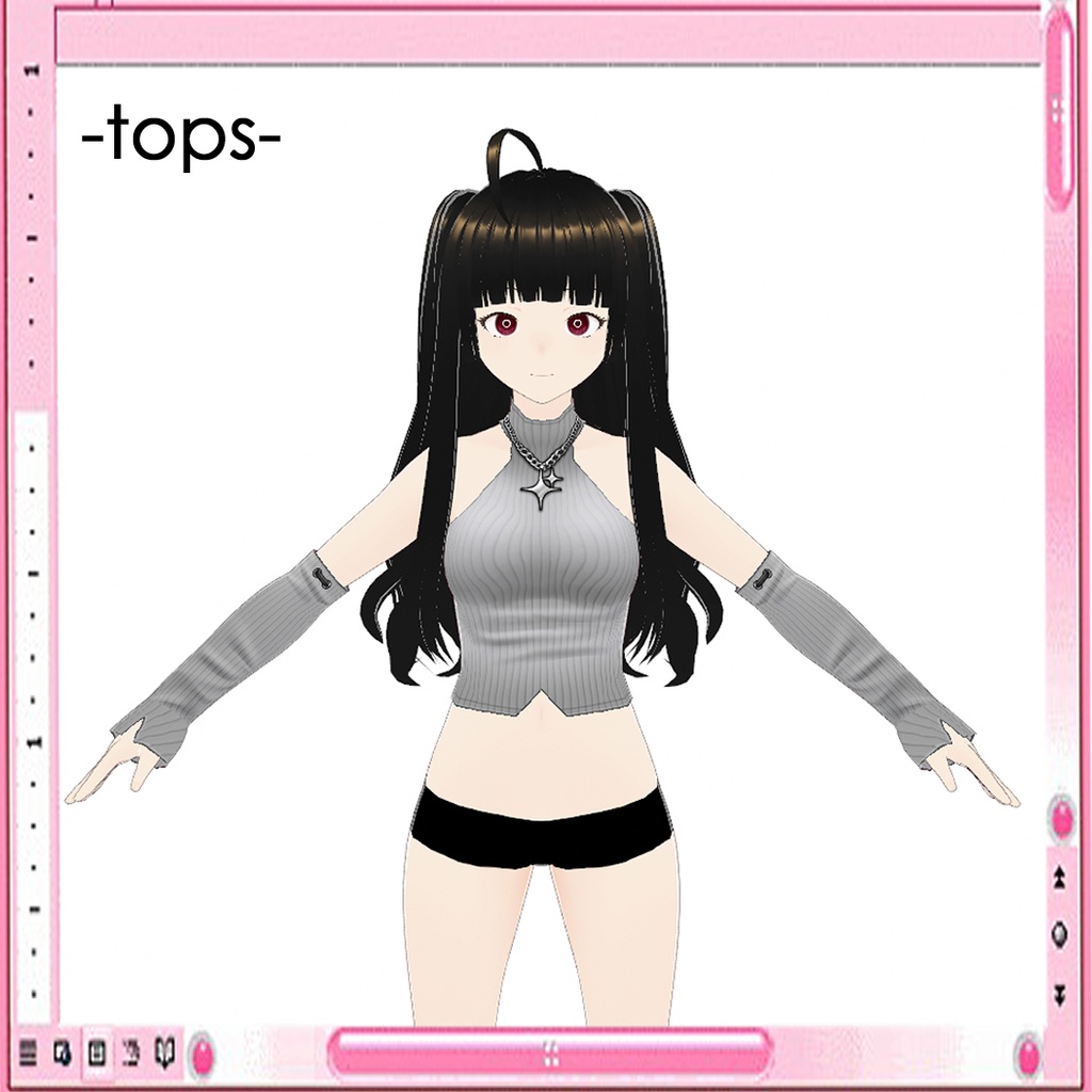 [Vroid] Fashion top /おしゃれな上着01