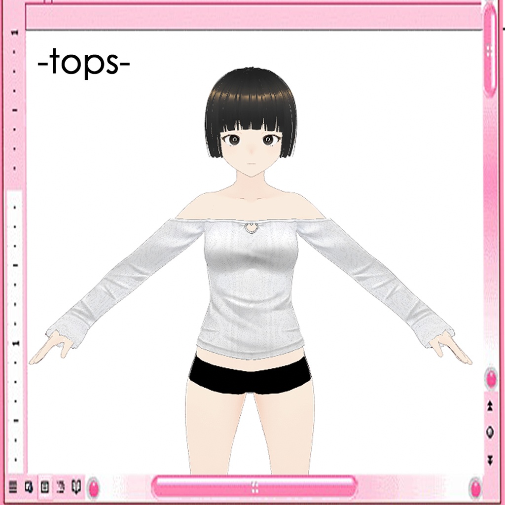 [Vroid] Fashion top /おしゃれな上着02