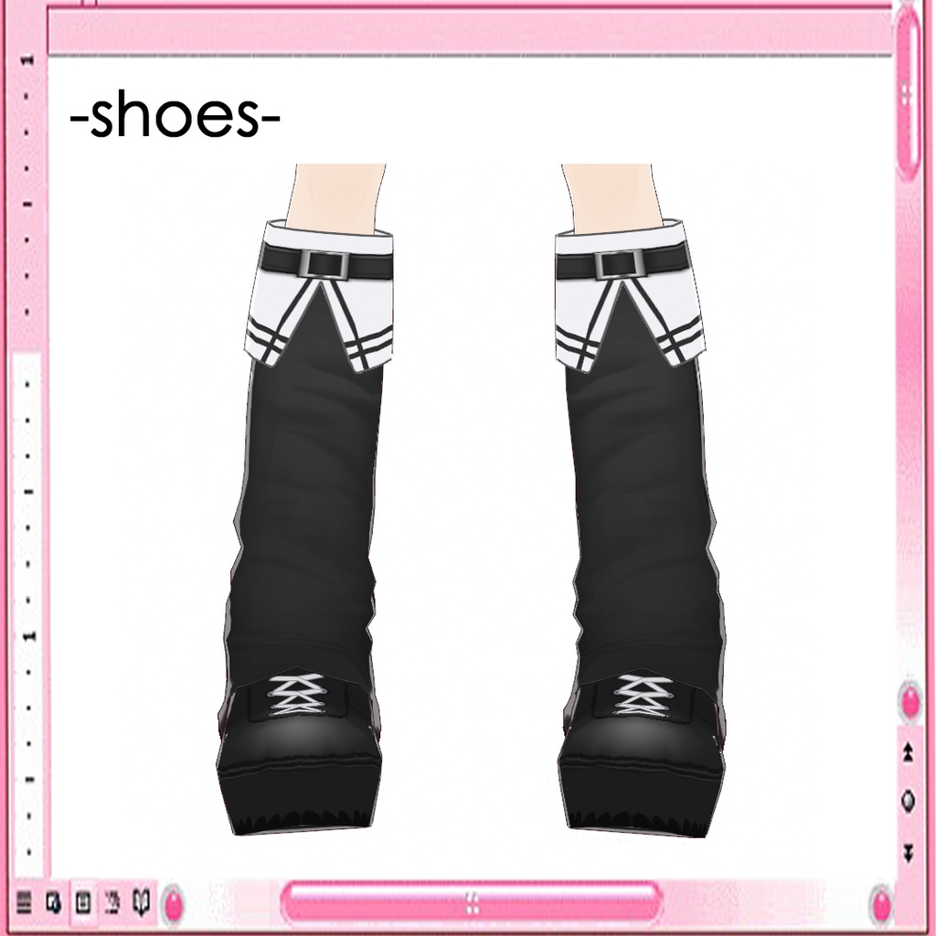 [Vroid] Landmine Style shoes04 / 地雷系/じらいけい くつ