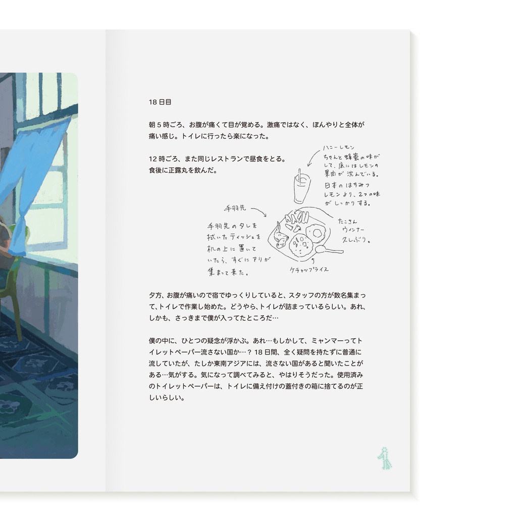 イラスト集&旅行記「နေသာတယ်」