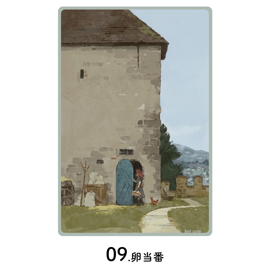 ポストカード(2026年個展「Bel Sole」にて制作)
