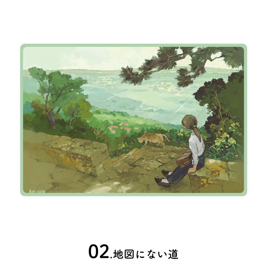 ポストカード(2026年個展「Bel Sole」にて制作)
