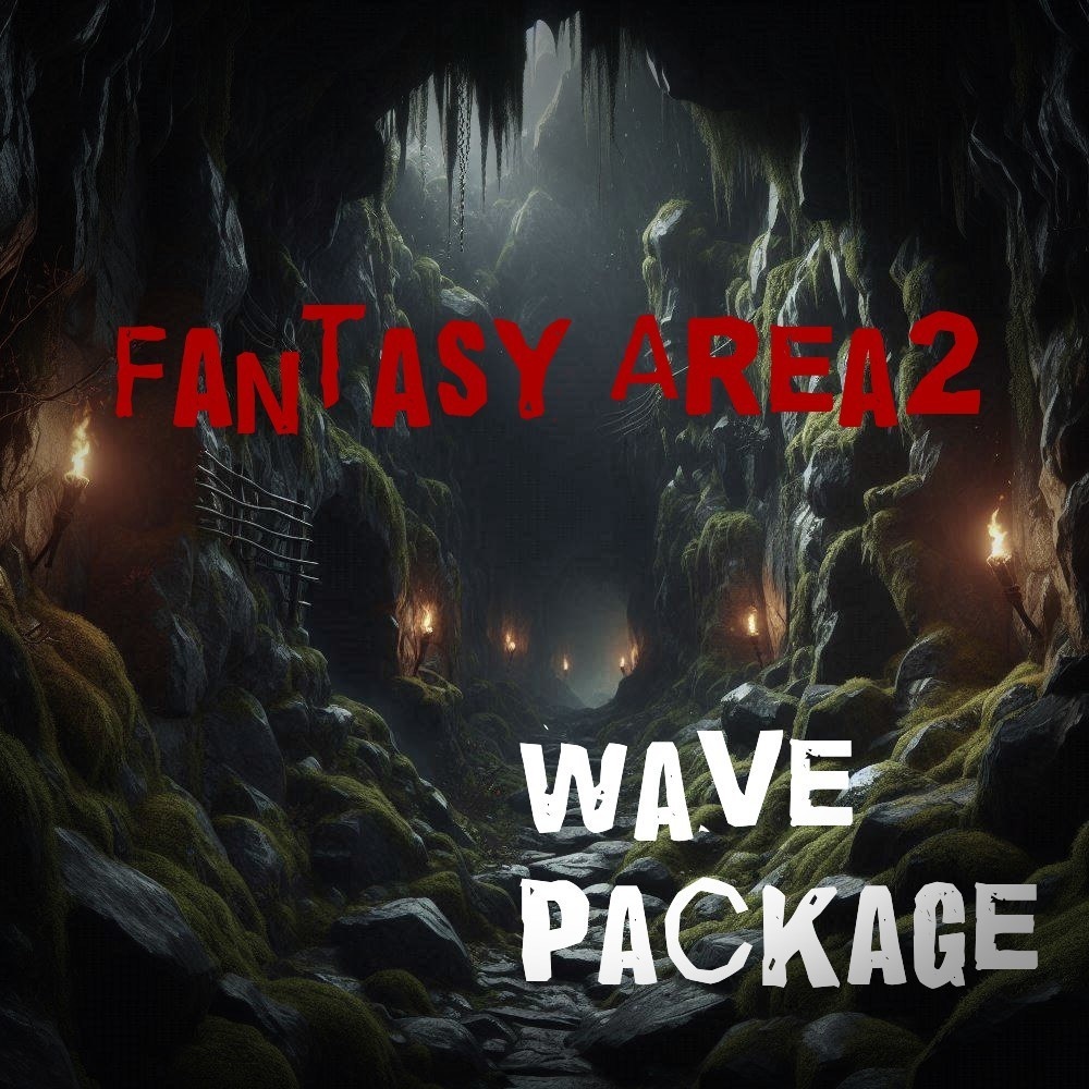 【ロイヤリティフリーBGM】様々なダンジョンを冒険する・第二弾「Fantasy Area2」有料wave5点パック ※パスワード納品です。