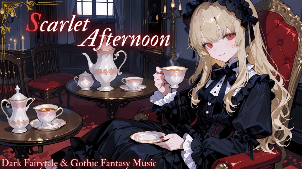 【クラシック系BGM12曲セット】スカーレット・アフタヌーン ー お屋敷のヴァンパイア少女の優雅な一日【ダークメルヘン/ゴシック/ファンタジー】