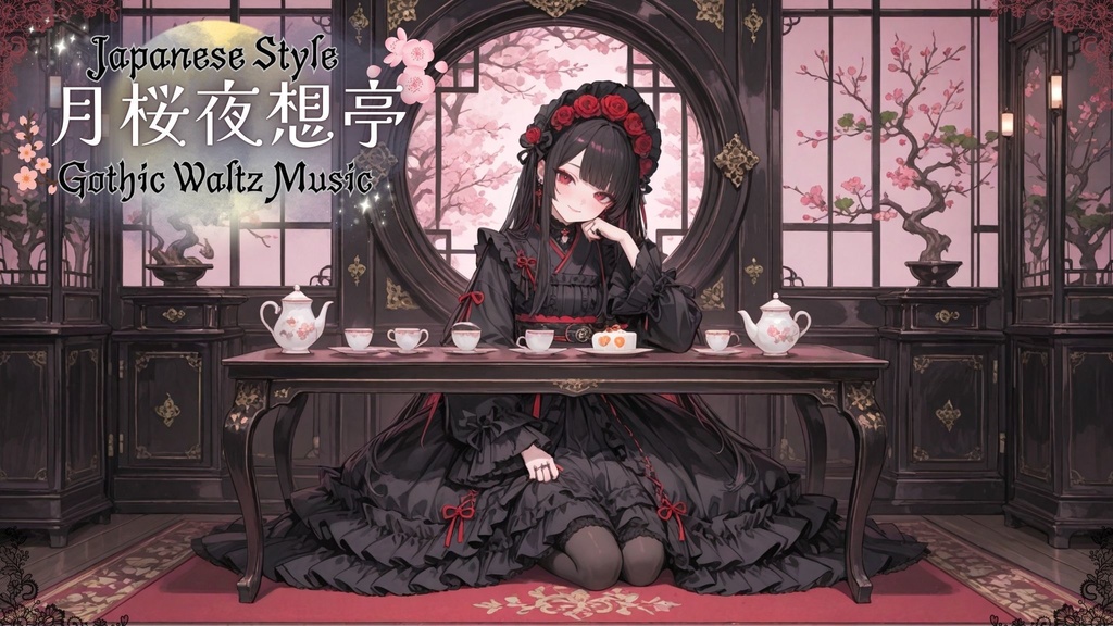 【ワルツBGMセット】和ゴス喫茶 -月桜夜想亭-  [クラシックワルツ/和風ゴシック/ダークメルヘン]