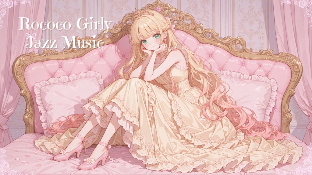 【ワルツBGMセット】おしゃれを楽しむお姫様のジャズ⑅୨୧ Rococo Girly Jazz Music ୨୧⑅ お嬢様/優雅でかわいいBGM