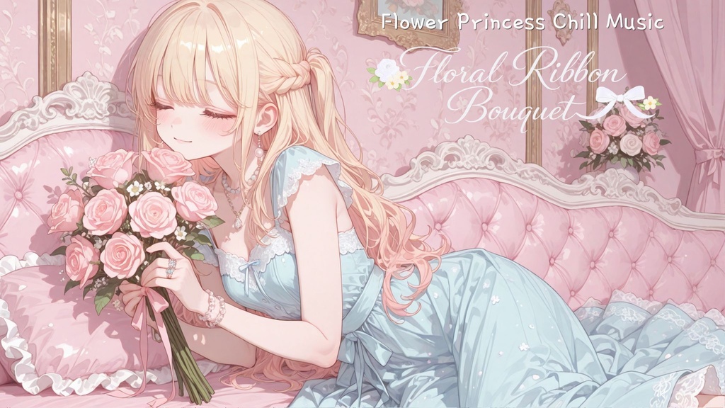 【ガーリーBGMセット】フラワーリボンブーケ ⑅୨୧ お花が香る甘い午後 ୨୧⑅ Flower Princess Chill Music