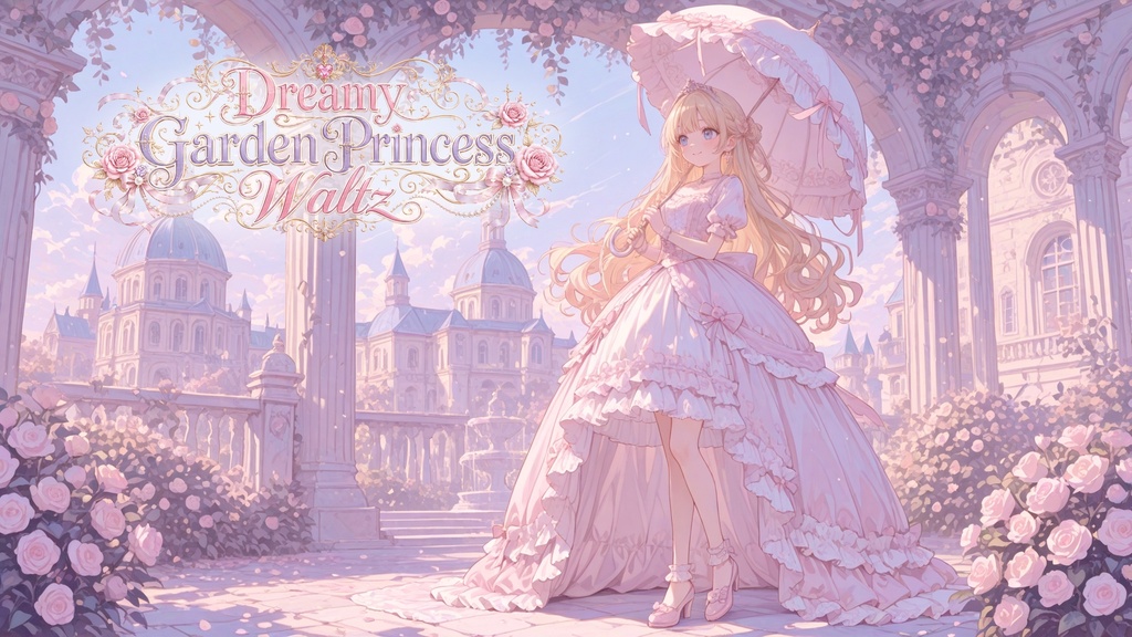 【ワルツBGMセット】まどろみ城の庭園さんぽ ❀܀ Dreamy Garden Princess Waltz ܀❀ 優雅で甘い癒しのワルツ