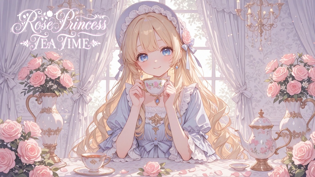 【ワルツBGMセット】今日はお城でティータイム ｡.୨୧ Rose Princess Tea Time ୨୧︎.｡【クラシック・お茶会BGM】