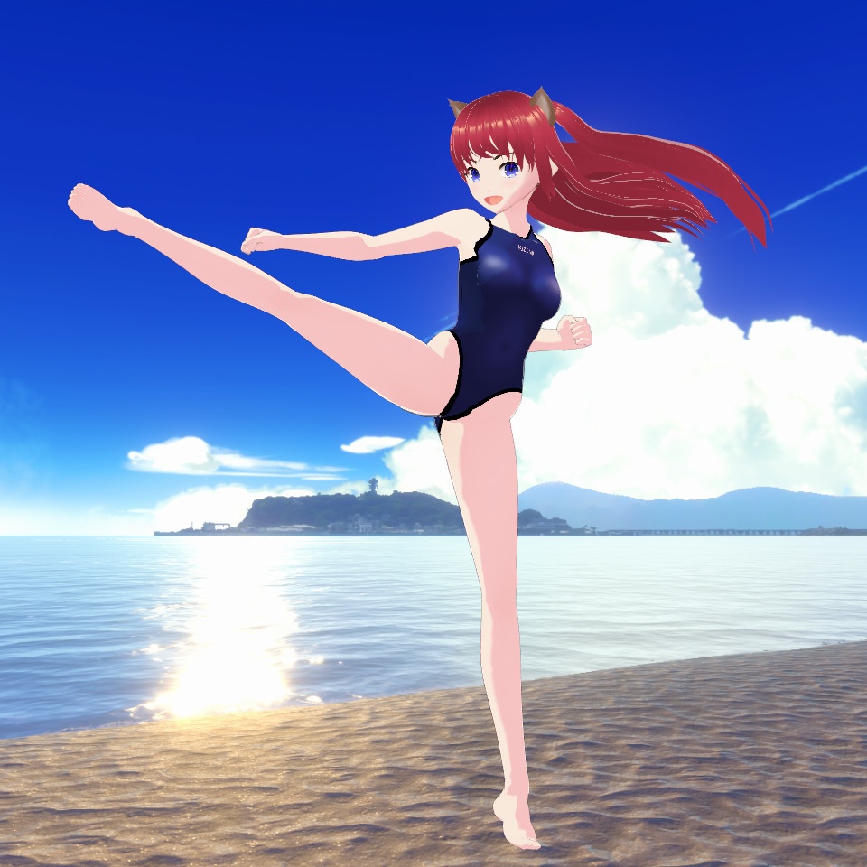 ◆無料配布あり!◆【VRoid正式版】『渚のレオタード』-Leotard on the Beach