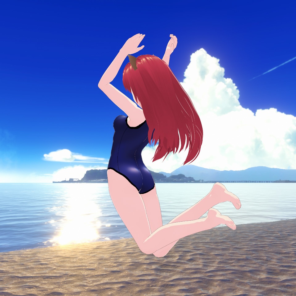 ◆無料配布あり!◆【VRoid正式版】『渚のレオタード』-Leotard on the Beach