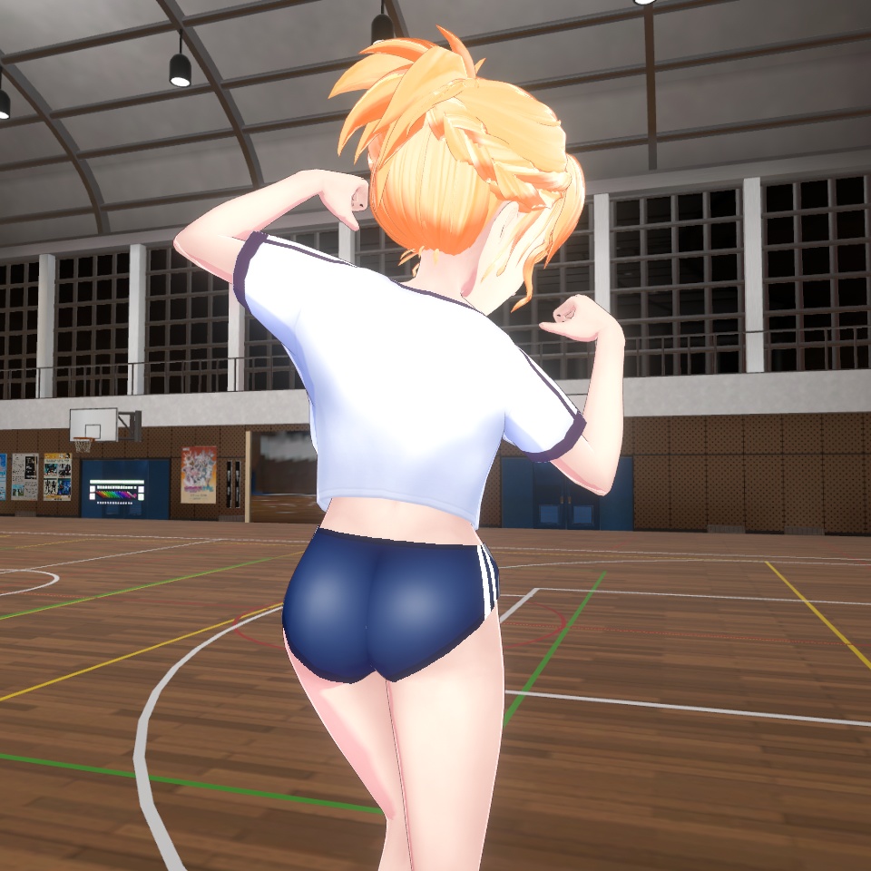 ◆無料配布あり!◆【VRoid正式版】『へそ出し体操着&ブルマー』-Navel-baring Gym Uniforms