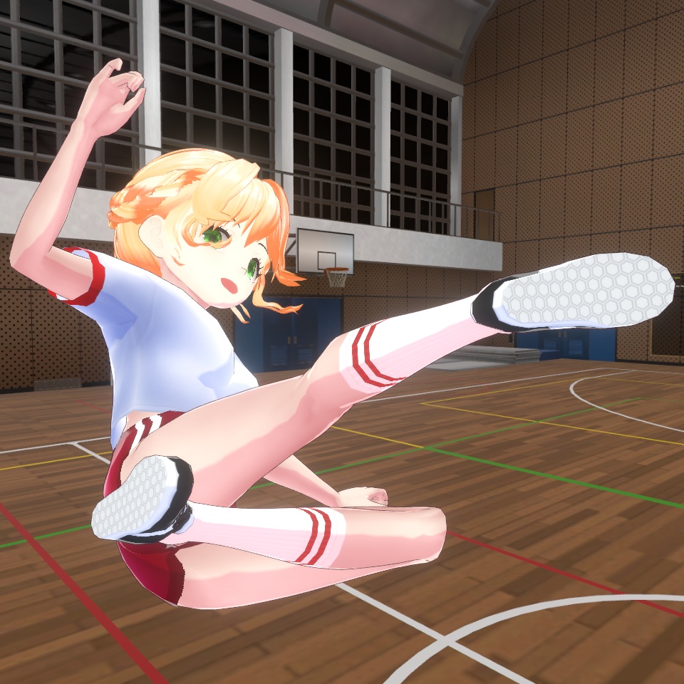 ◆無料配布あり!◆【VRoid正式版】『へそ出し体操着&ブルマー』-Navel-baring Gym Uniforms