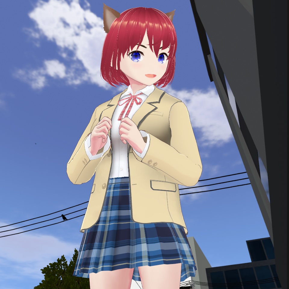 ◆無料配布あり!◆【VRoid正式版】『カジュアルなブレザー制服』-Casual blazer uniform