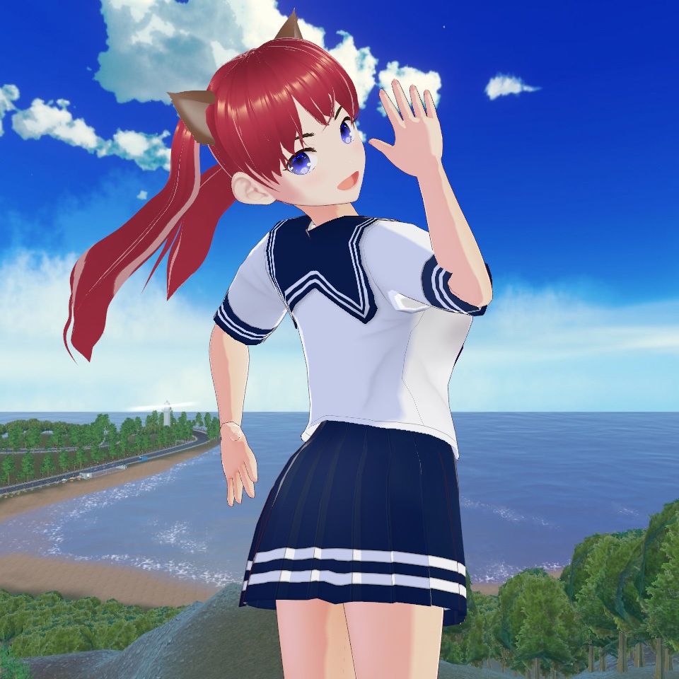 ◆無料配布あり!◆【VRoid正式版】『爽やか!スクールガールのセーラー服』-Refreshing! School Girl's Sailor Suit