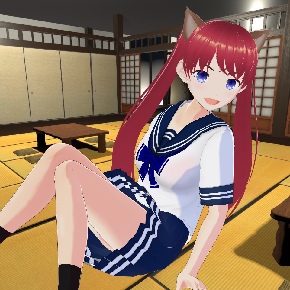 ◆無料配布あり!◆【VRoid正式版】『爽やか!スクールガールのセーラー服』-Refreshing! School Girl's Sailor Suit
