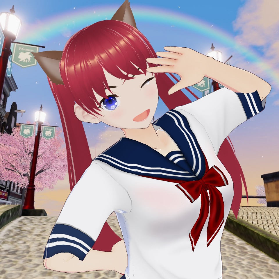 ◆無料配布あり!◆【VRoid正式版】『爽やか!スクールガールのセーラー服』-Refreshing! School Girl's Sailor Suit