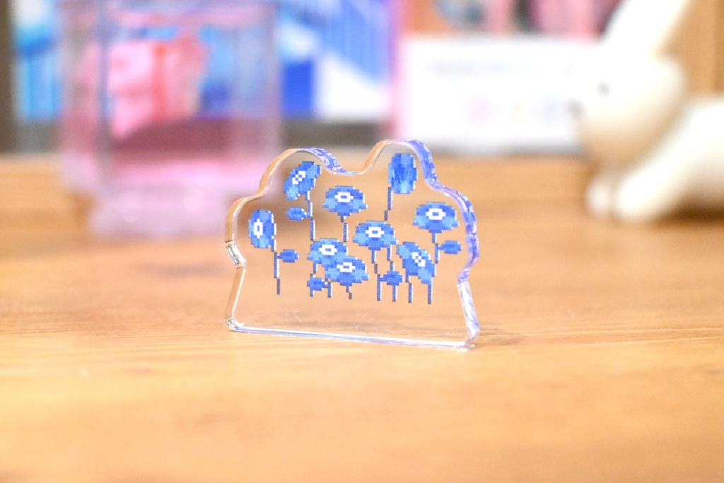 【小さいアクリルの置物】花の概念