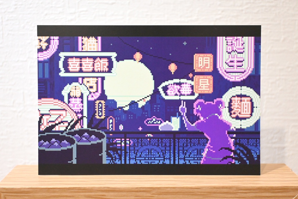 【ポストカード】豚まんとサイダー