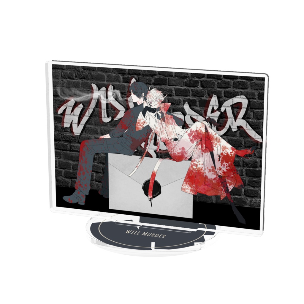 白黒アクリルフィギュア