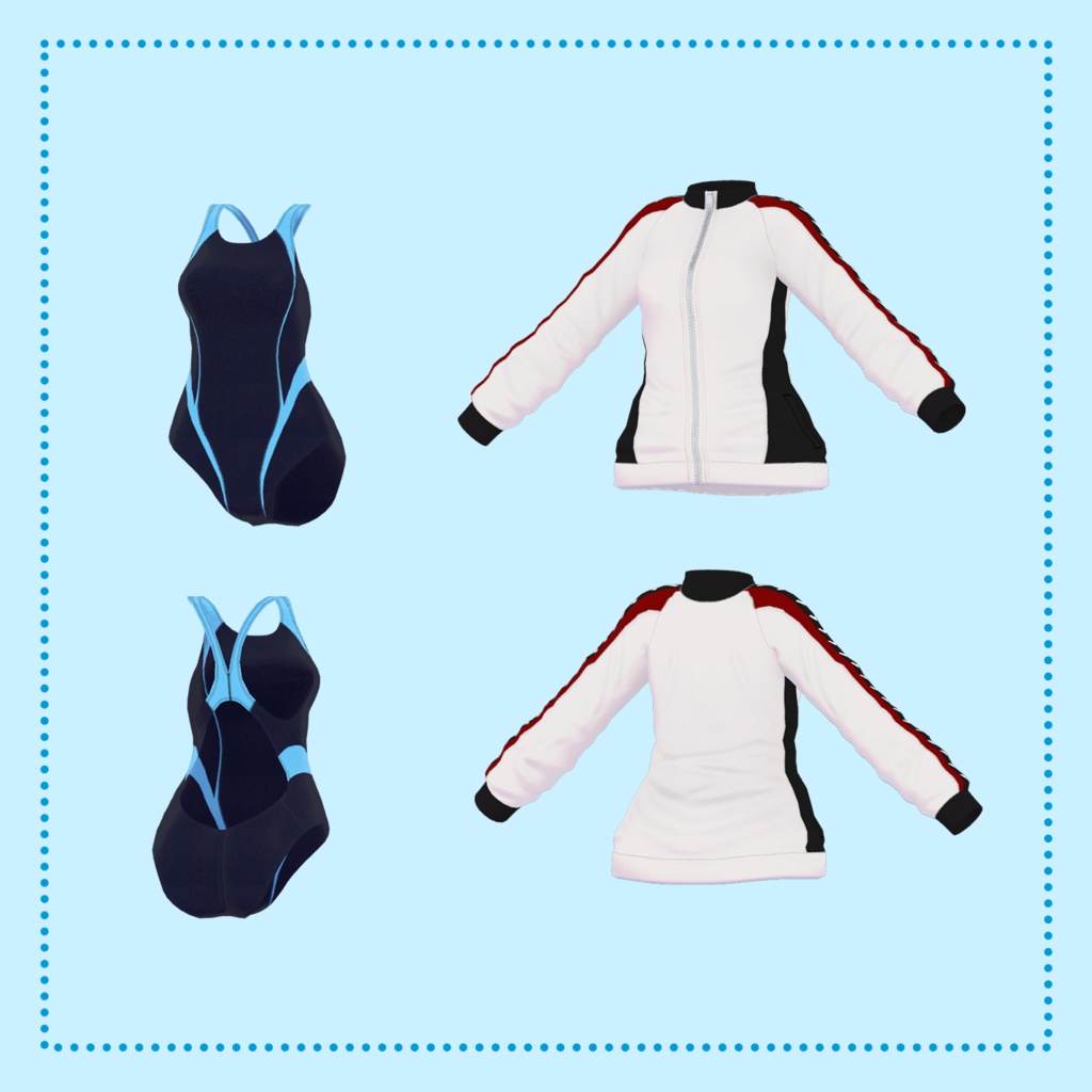 競泳水着 / Swimsuit for Moe【萌対応】