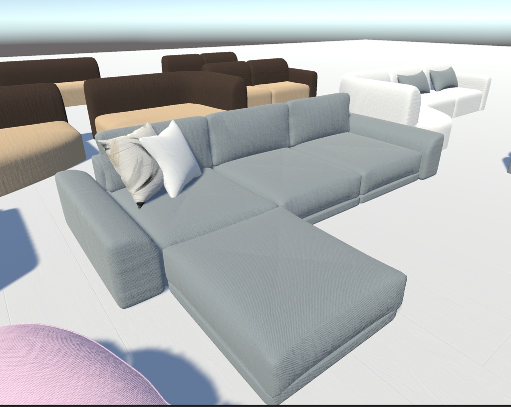 販売開始セール中!!【3Dモデル・家具】ソファ・ベッド・クッション 30種類