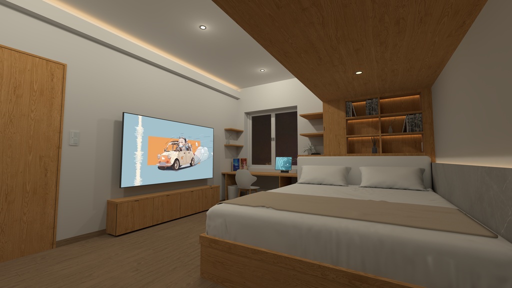 【VRChatワールドアセット】Modern Bedroom