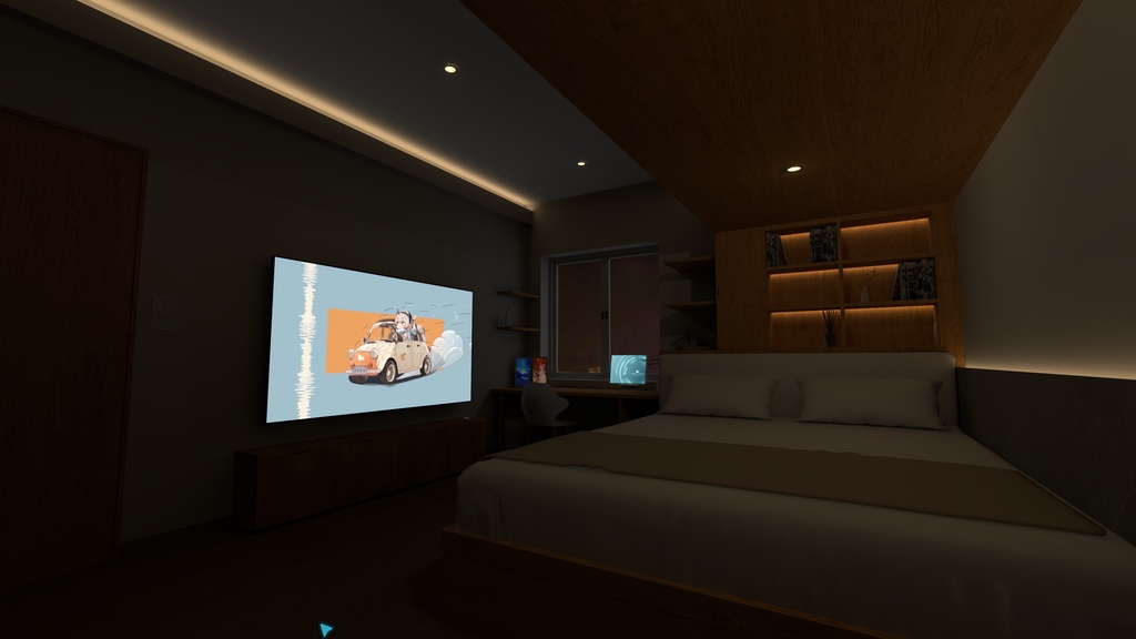 【VRChatワールドアセット】Modern Bedroom