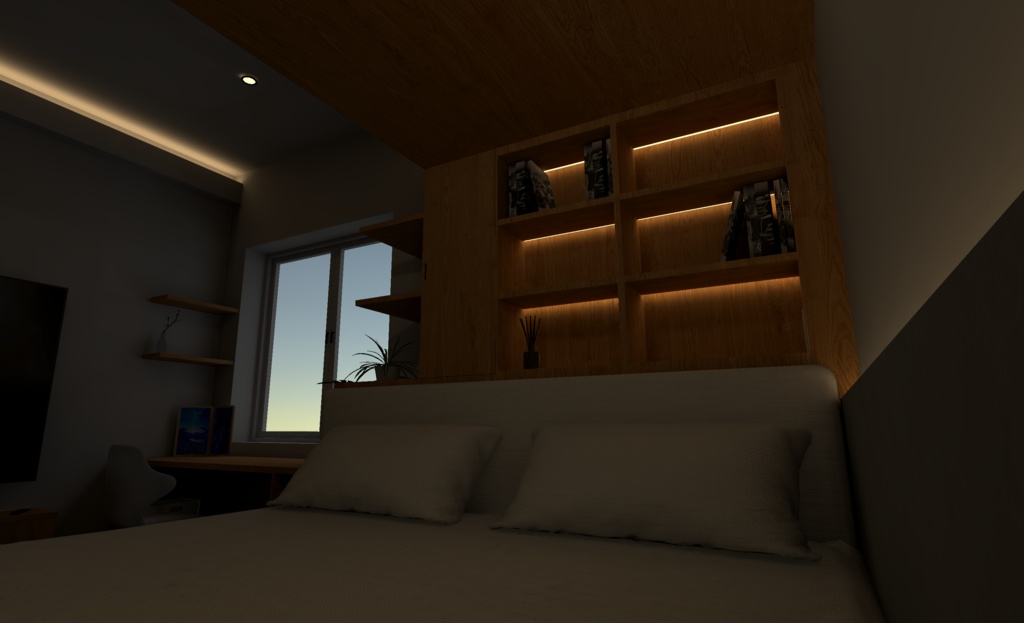 【VRChatワールドアセット】Modern Bedroom