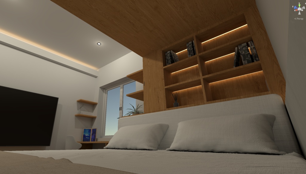 【VRChatワールドアセット】Modern Bedroom