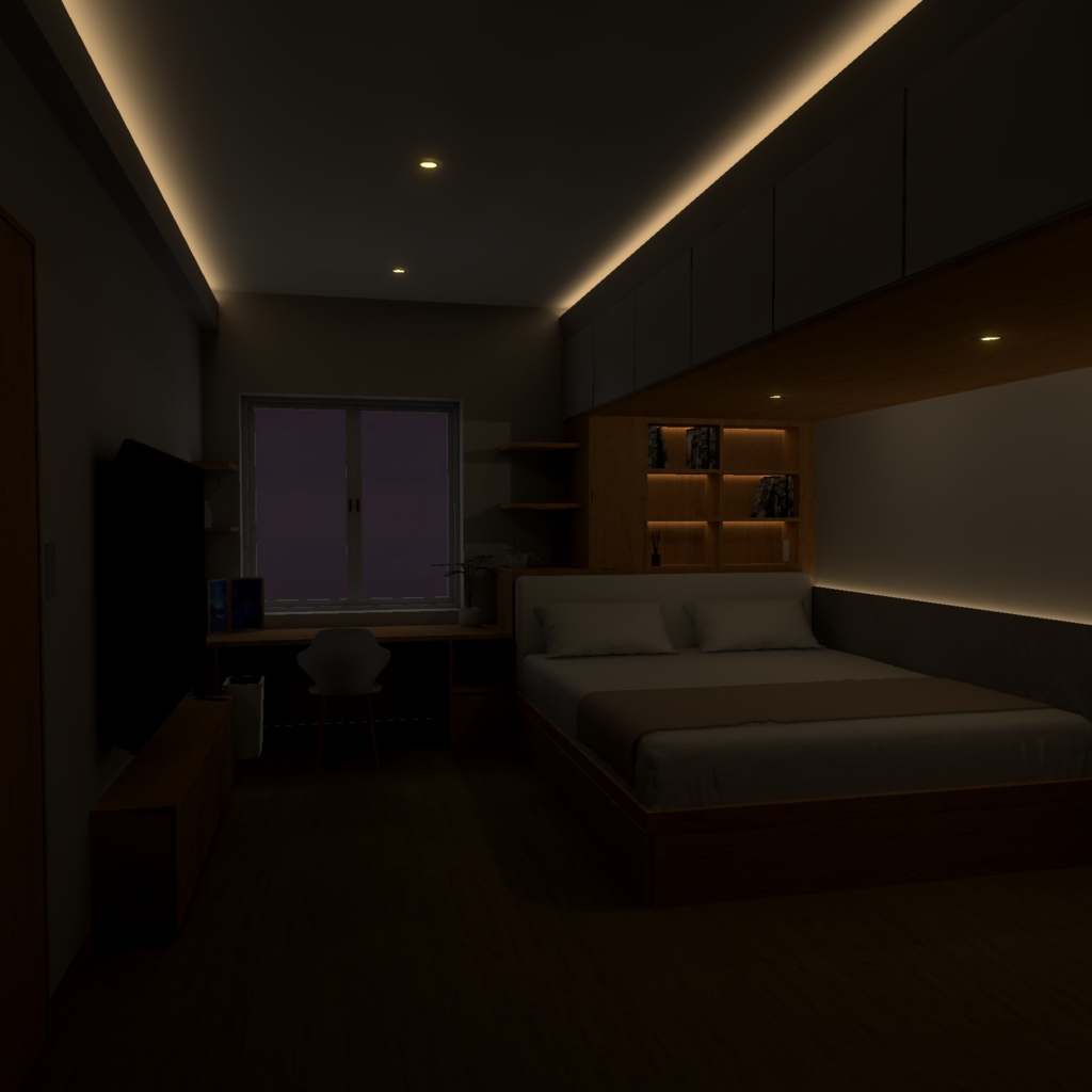 【VRChatワールドアセット】Modern Bedroom