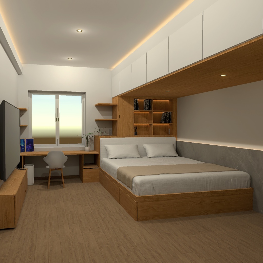 【VRChatワールドアセット】Modern Bedroom