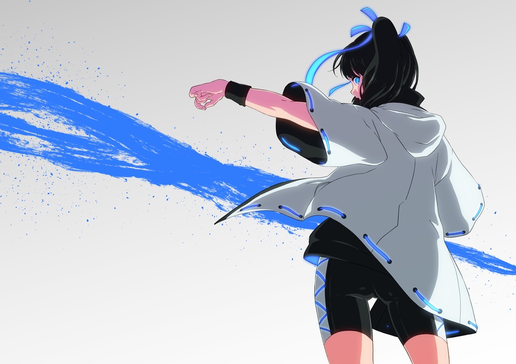 【Live2Dモデル】光る!ツインテール少女!