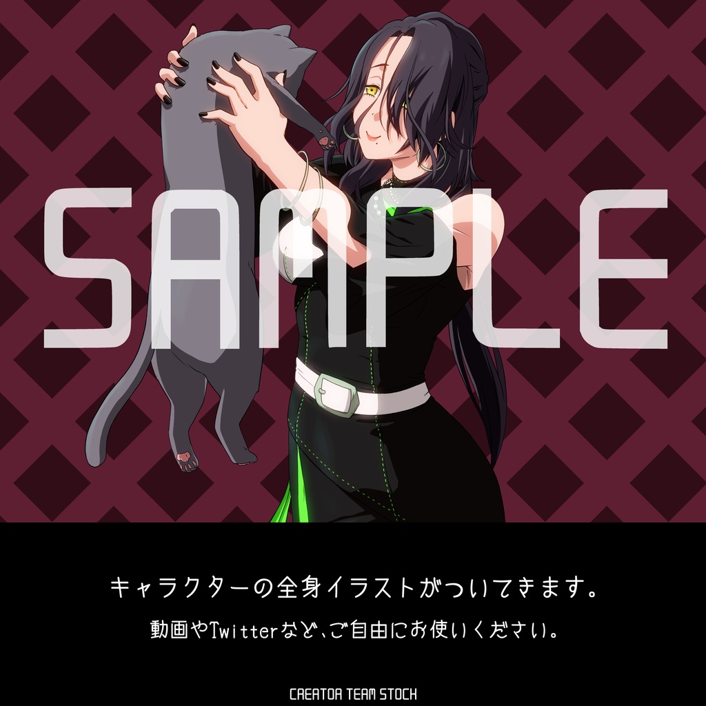 【ハイクオリティモデル】黒のノワール #カラフルシリーズ