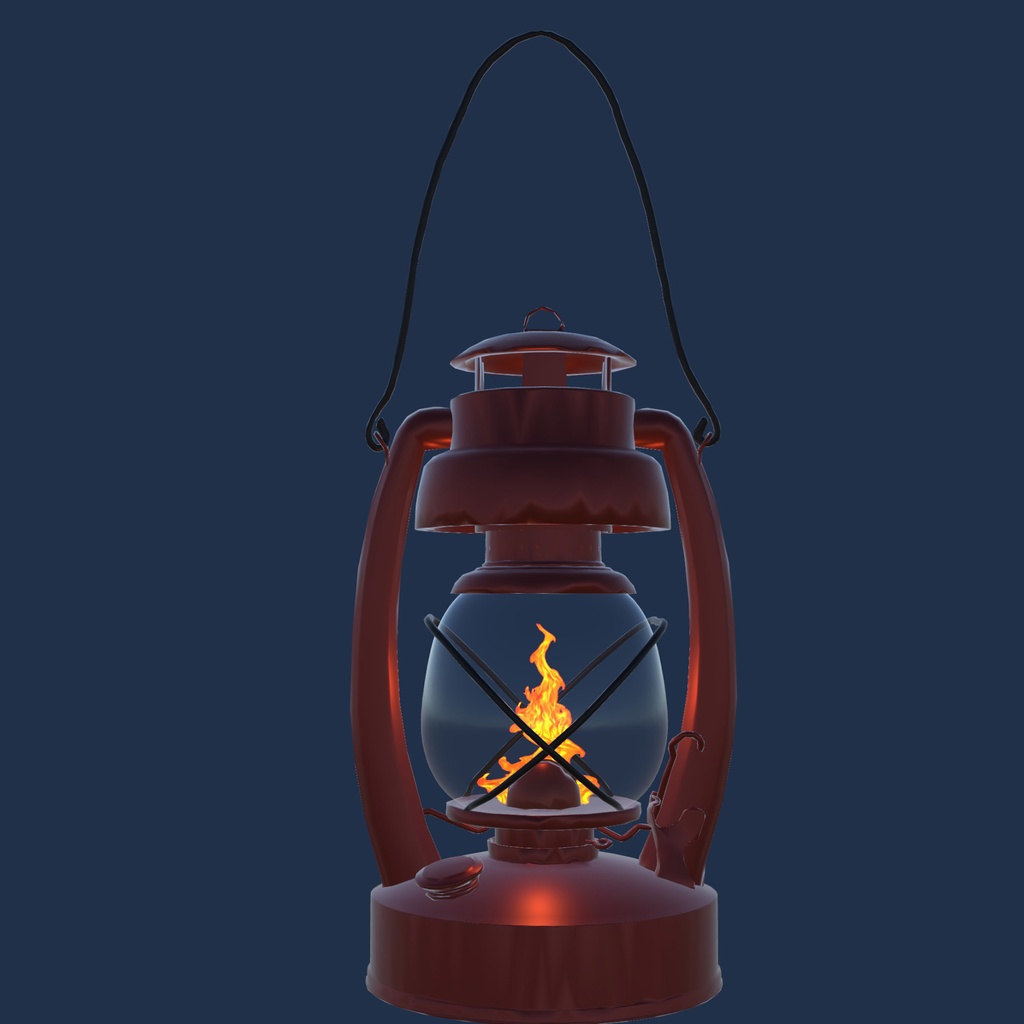 炎ゆらぎレトロランプ – Unity用3D Prop（投げ銭）