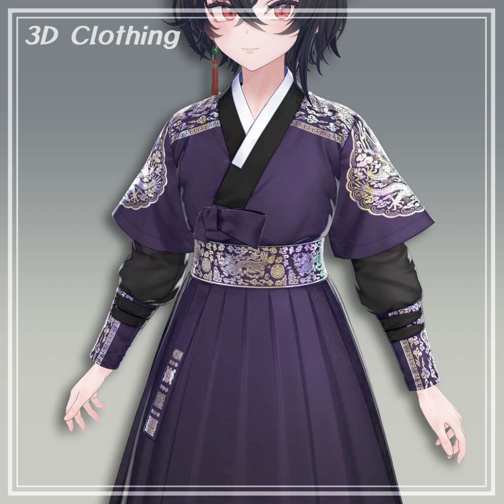 Hanbok for men 男性用韓服【彼方/狛乃/墨惺対応】