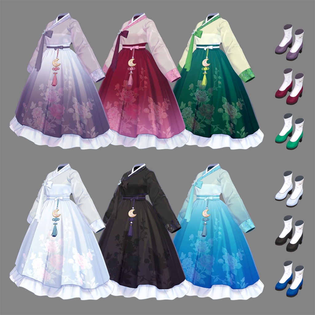 Modern Hanbok 改良韓服_V2【5アバター対応】
