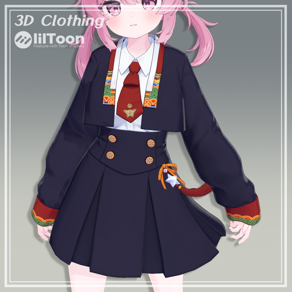 Dancheong(丹靑) School Look 【6アバター対応】