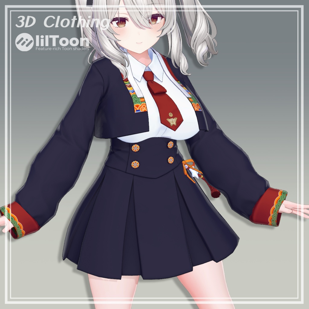 Dancheong(丹靑) School Look 【6アバター対応】