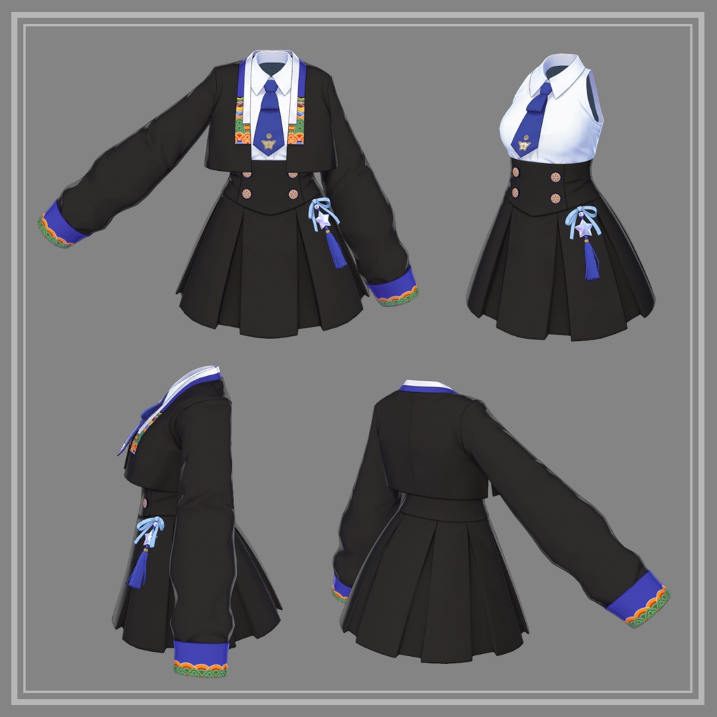 Dancheong(丹靑) School Look 【10アバター対応】