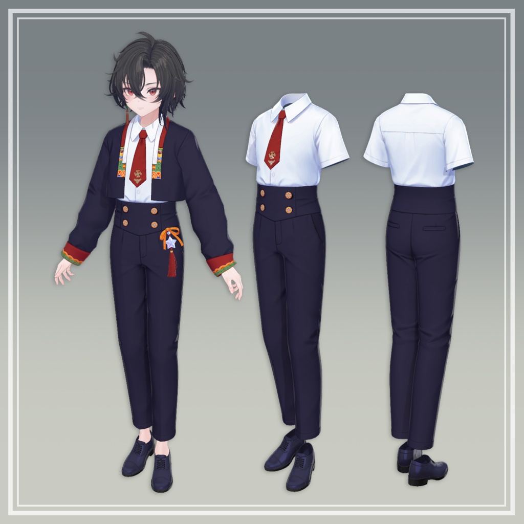 School Look for men 【彼方/狛乃/墨惺対応】