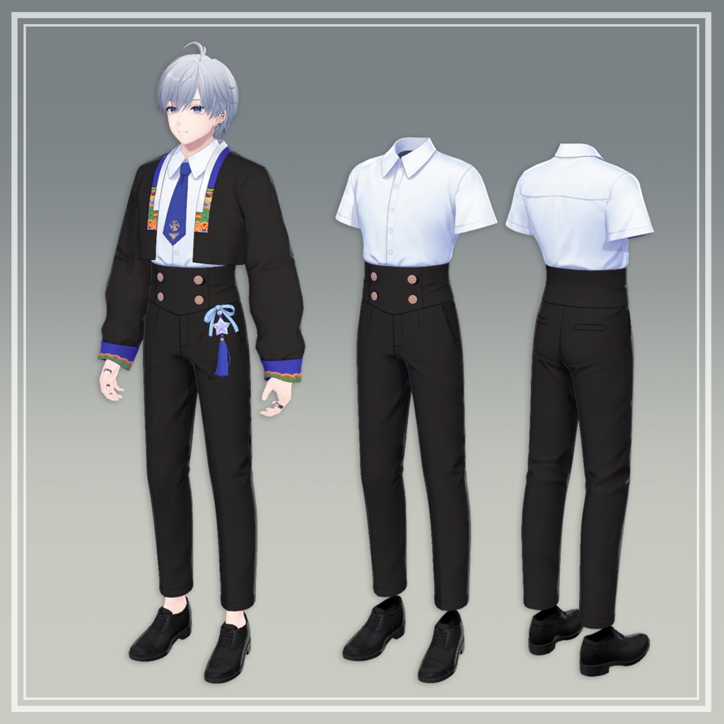 School Look for men 【彼方/狛乃/墨惺対応】