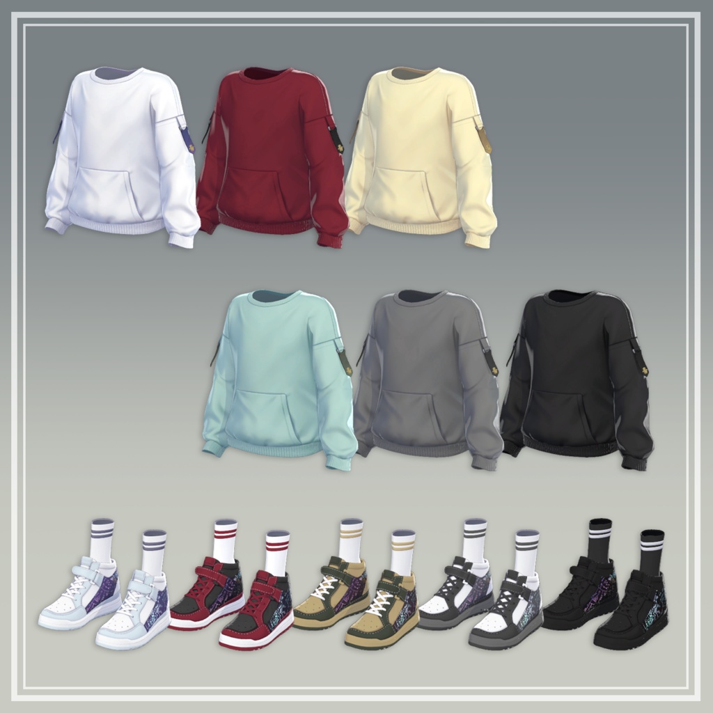 Starlit Night Hoodie for men 【彼方/狛乃/墨惺対応】