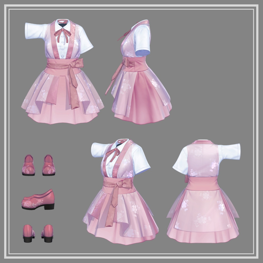 Petal Bloom Layered Skirt【6アバター対応】