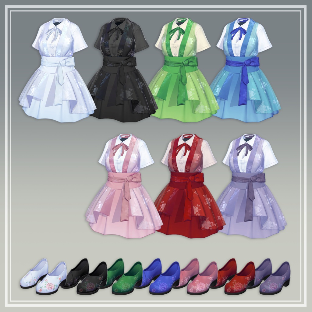 Petal Bloom Layered Skirt【6アバター対応】