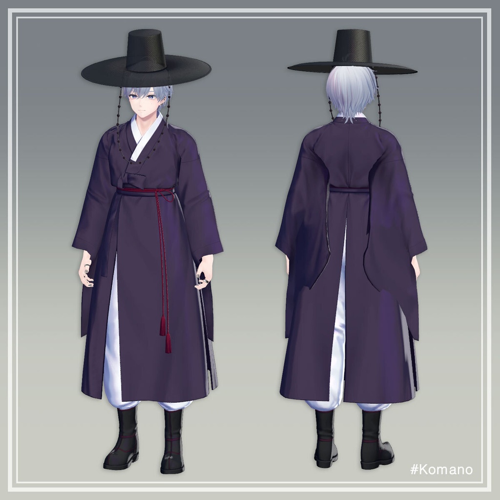 Mens Hanbok Dopo 男性韓服 道袍【5アバター対応】