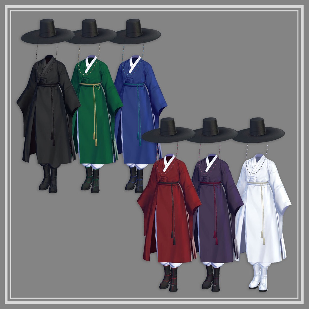 Mens Hanbok Dopo 男性韓服 道袍【5アバター対応】