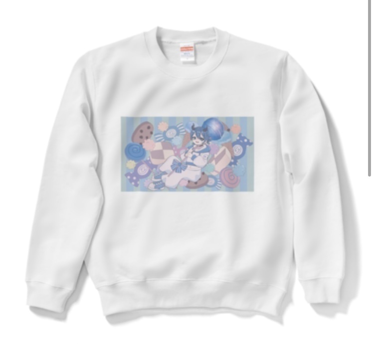 現物届いたら全然イラスト通りのカラーだったあまうのスウェット