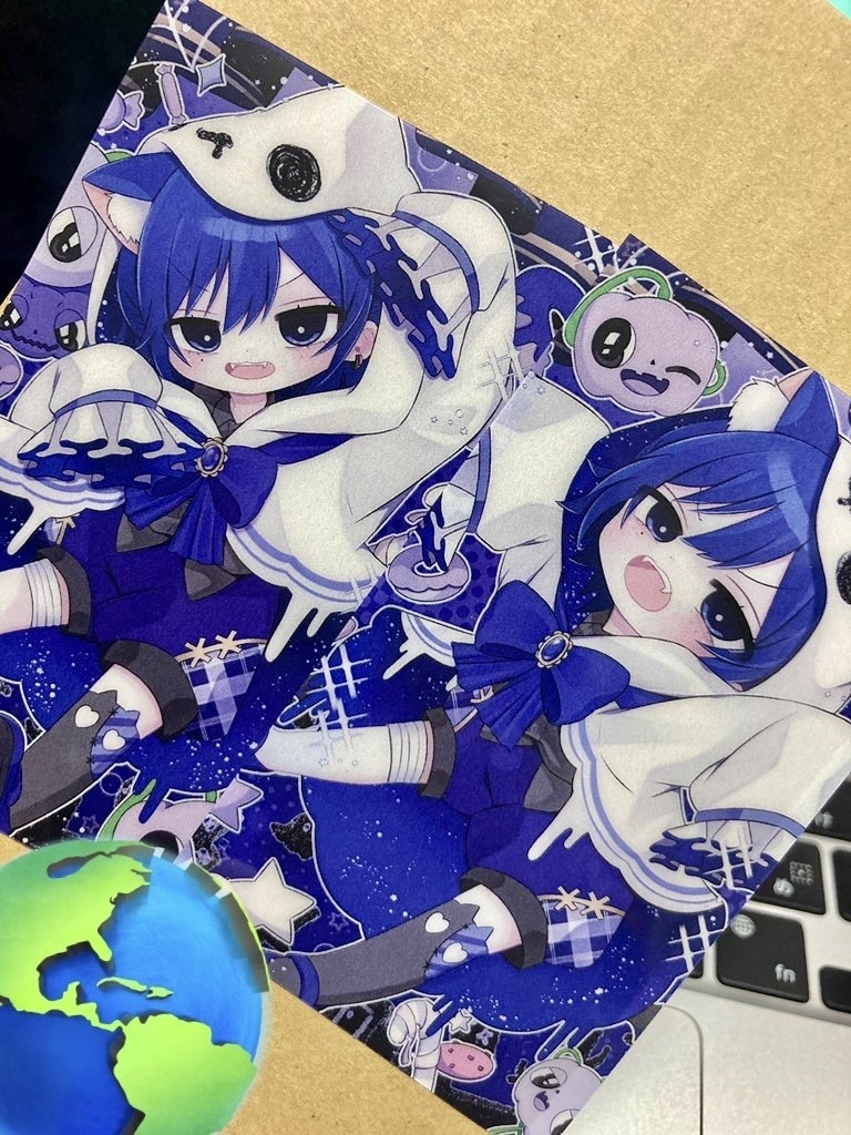 直筆お名前入りクリアカード2(がおーの方)